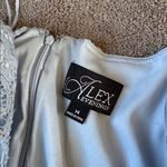 Alex Evenings  Hydrangea Blue Lace Dress SIZE 14 Photo 4