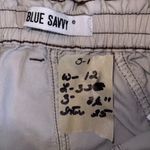 Blue Savvy White Cargo Pants Juniors 1 Utility Pocket Stretch Photo 2