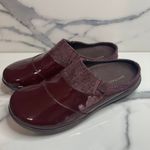 Revitalign Siesta Nuevo Women's Burgundy Patent Leather Mandy Mule Sz 10 Comfort Red Photo 2