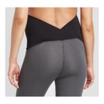 Isabel Maternity Maternity Isabel by Ingrid Gray & Black Full Panel Active Gym Leggings Size SML Photo 1