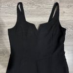 UNIQ Elegant Black Wide Leg V Neck Sleeveless Jumpsuit Women Large Photo 3