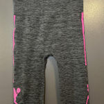 Indero Pants Womens One Size Gray Athletic High Rise Leggings Pink Tennis Sport Photo 0