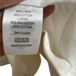 Marina Luna White Linen Blend Blazer Timeless Classic Sz XL Soft Girl Euro Style Photo 4