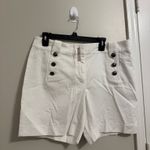 Talentless Talbots White SAILOR SHORTS Size 12 Photo 1