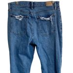 Abercrombie & Fitch  Mom Jean Distressed Dark Wash Size 31/12R Photo 3