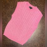 Current Air  Anthropologie Sleeveless Cable Sweater in  Barbie Pink - size XS Photo 6