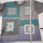 Jantzen Vintage Floral Eyelet Hand Embroidered Sweater Women’s Size XL Cottage Photo 9