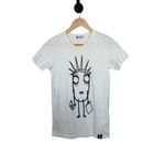 Quipster Women’s Lady Liberty Crewneck Tee in White/Black XS White Photo 2