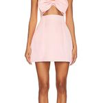 SAU LEE Revolve Powder Pink BowTie Mini Dress Photo 0