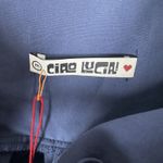 NEW Ciao Lucia Alessia Dress Washed Cotton Navy Blue Sz Medium Midi Puff Sleeve Photo 7