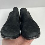 Eileen Fisher  Size 10 Even Tumbled Nubuck Leather Bootie Boot Black Stacked Heel Photo 10