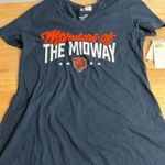 NFL Women's Monster of the Midway V-Neck Navy T-Shirt - Size Small - NWT Photo 0