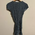 Brandy Melville  Robbie Wrap Dress Navy & White Floral Tie Waist V-Neck One size Photo 6