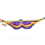 Eve's Temptation Psychedelic Fringed Push Up Bikini Swimsuit SMALL NEW Hyperpop Yellow Photo 10
