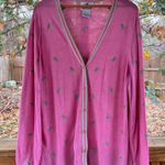 Quacker Factory Women's Pink Grasshopper Novelty Print Sweater Size 1X Photo 0