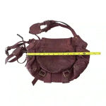 Leather Messenger Bag Crossbody Flap Over Purse Shoulder Bag Satchel Brown Photo 12