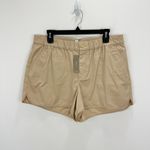 J.Crew  Pull On Short Lightweight Chino Stretch Cotton Beige Sandy Beach L NWT Photo 3