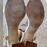 Kate Spade NY White/Gold Chunky Block Heel Sandals Size 8 Photo 6