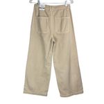 ZARA NWT  Marine Culotte Crop Pants Jeans Sz 4 Sand Beige Photo 1