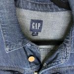 Gap  Denim Cargo Cotton Medium Wash Utility Wide leg Jumpsuit Size 4 Photo 3