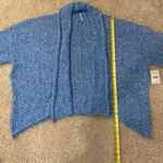 Free People blue BFF knit open-front fuzzy cardigan sweater size XS NWT Photo 9