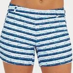 Spanx  Sunshine Shorts Blue Painted Stripes Small Photo 0