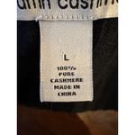 autumn cashmere Sweater Women Large Black Cashmere Rib Knit Tie Front Cardigan Photo 8