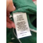 kim rogers  Green w/ Silver Stripes Petite Mock Neck LUREX Sweater PXL New Photo 4