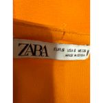 ZARA  Women's Orange Sleeveless Cami Camisole Square Neck Mini A-Line Dress Sz S Photo 2