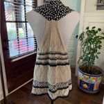 Moth Anthropologie EUC Beige Knit Texture and Mixed Fabric Vest White Size M Photo 2