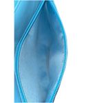 Ili New York Blue Leather RFID Crossbody Bag Small Zip Top Travel Purse Photo 5