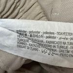 ZARA  Women's Beige High Waisted Pleated Drawstring Tapered Trousers Pants Size S Photo 4