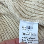 Boutique cream off white boho Ruffle Sweater Tank Top size small Photo 3