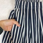 J. Crew Womens Nautical Midi Skirt Size 0 Mercantile Striped Pleated Blue White Photo 3