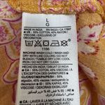 Old Navy Hawaiian Floral Maxi Dress Large Orange Pink Flowy V-Neck Pockets Beach Photo 8