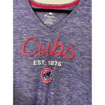 Fanatics Chicago Cubs Womens Tank Top V Neck Tie Back Blue XL Photo 1