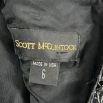 Vintage 90s Scott McClintock Top Womens 6 Black Brocade Floral Stripe Victorian Photo 10