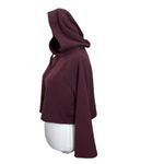 Athleta Steady State Crop Sweatshirt Hoodie Cropped Antique Burgundy Women’s XXS Photo 3