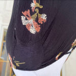 Amuse Society Buckle Gauzy Black Floral Hi Lo Tunic / Super Mini Dress XS Photo 4