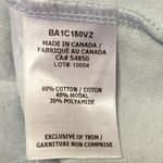 Cale Nina Light Blue Velour Velvet Crew Neck Short Sleeve Crop Tee T Photo 8