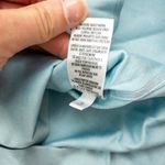 Casual Corner Vintage Pastel Blue Embossed Floral Button Photo 14