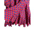 Rhode Ryan Dress in Red Retro Rainbow Print Mini Womans XL Photo 5