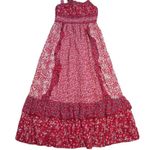Free People NWT Yesica Maxi in Cherry Combo Floral Ditsy Ruffle Dress 4 $128 Photo 4