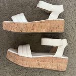 Franco Sarto Open-Toe Upper Leather Cork Platform Wedge Sandals Photo 2