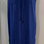 J.Crew Women's Sleeveless Tunic Shirt Dress Cover Up Royal Blue Tassels Small Photo 0