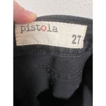 Pistola  Aline Black High-Rise Button Fly Raw Hem Stretch Skinny Jeans Size 27 Photo 7