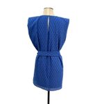 Amanda Uprichard  Kenwood Dress Mini Textured Belted Mirtillo‎ Blue Size XS Photo 7