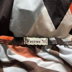 Forever 21 Y2K ORANGE AND BROWN FOREVER ABSTRACT HALTER NECK TANK TOP‎ Photo 6