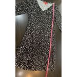 Krimson Klover Dark Floral Knit Dress Womens Small Pocket Cinch Hiking Outdoorsy Black Photo 13