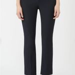 Ecru cotton-blend Stretch Flared Pants midnight blue size 4 Photo 6